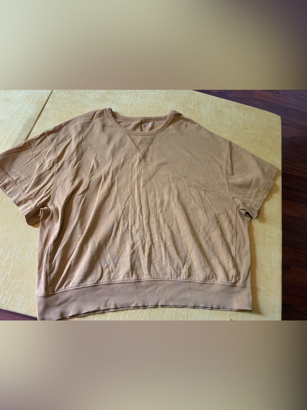 Oversized Athleta brand, size medium, Ribbed Crewneck Top